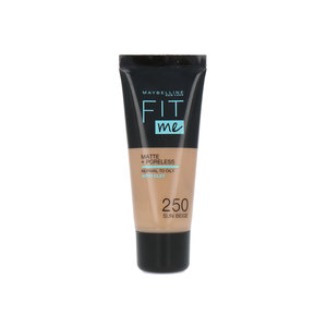 Fit Me Matte + Poreless Foundation - 250 Sun Beige