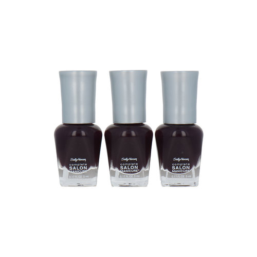 Sally Hansen Complete Salon Manicure Mini 3 x 5 ml Nagellak - 660 Pat On The Black (set van 3)