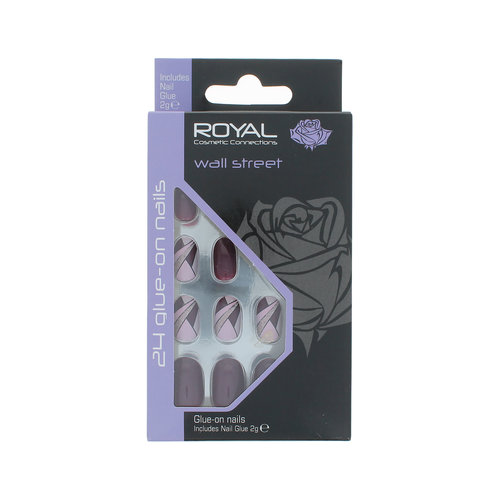 Royal 24 Glue-On Nails - Wall Street