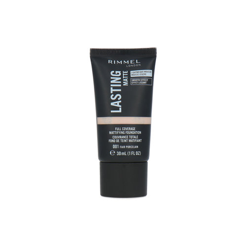 Rimmel Lasting Matte Foundation - 001 Fair Porcelain Rimmel Lasting Matte Foundation - 001 Fair Porcelain