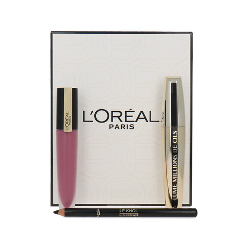 L'Oréal Cadeauset - Mascara-Eyepencil-Lipgloss