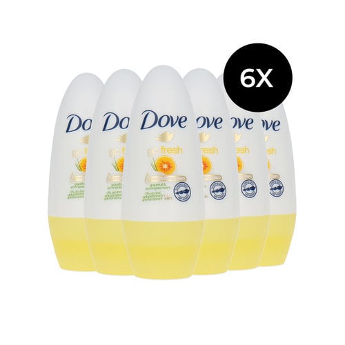 Dove Go Fresh Deodorant - Grapefruit & Lemongrass Scent (6 stuks)