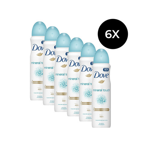 Dove Mineral Touch Deodorant - 150 ml (6 stuks)