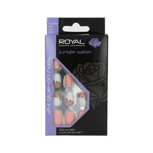 24 Glue-on Nails - Jungle Safari