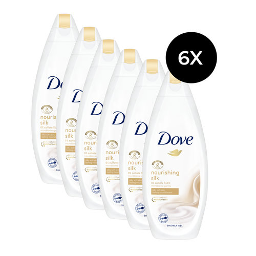Dove Nourishing Silk Shower Gel 250 ml (6 stuks)