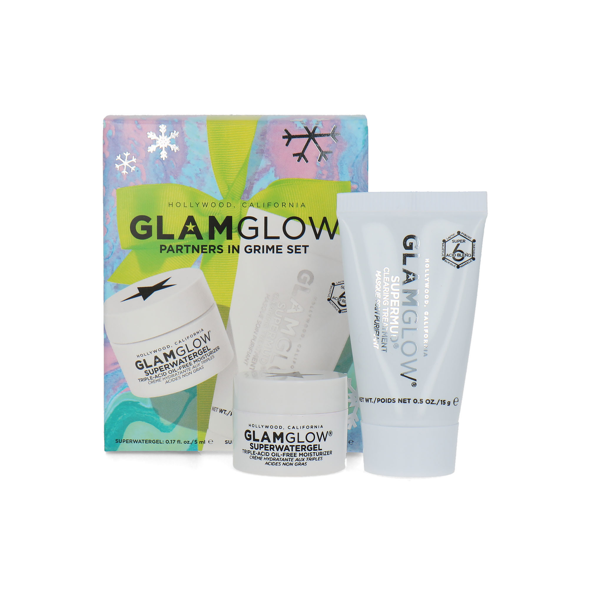 GlamGlow Partners In Grime Set SuperwatergelSupermud online kopen
