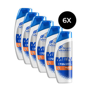 Men Hair Booster Shampoo With Caffeine - 6 x 225 ml