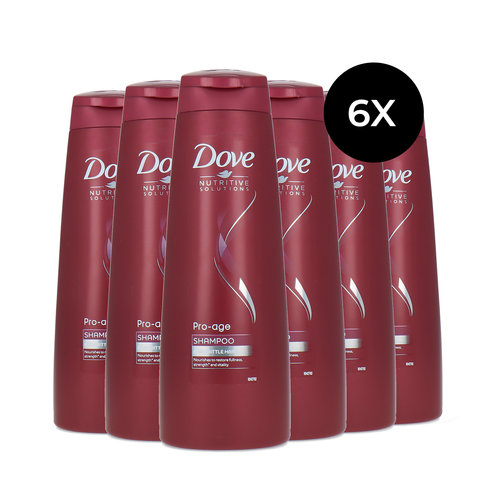 Dove Pro-Age Shampoo - 6x 250 ml (voor dun, futloos haar)