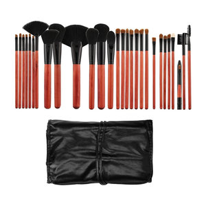 Make-Up Brush Set 28 Pieces - Black