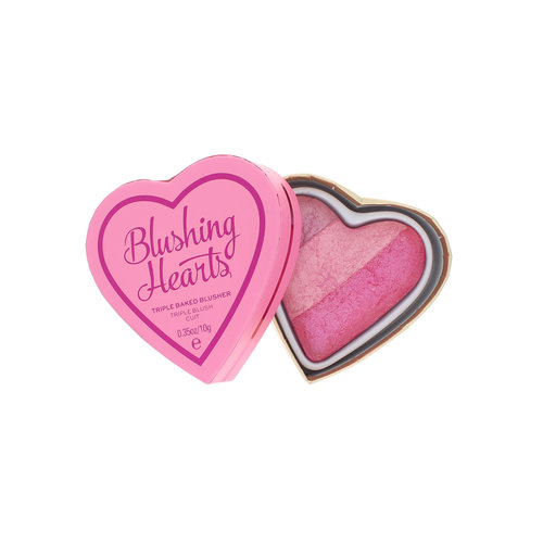 Makeup Revolution Blushing Hearts Triple Baked Blush Poeder - Blushing Heart