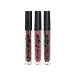 Lip Lingerie Liquid Lipstick - Teddy/Bedtime/Beauty Mark (set van 3)