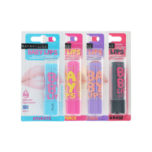 Lippenbalsem - pink punch-strike a rose-hydrate-peach kiss (set van 4)