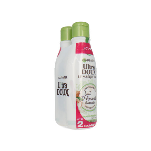 Garnier Ultra Doux Hair Milk Mask Nourishing Almond - 2 x 250 ml (Franse tekst)