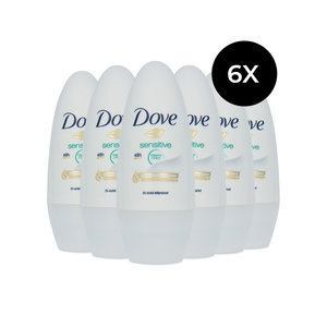 Sensitive Fragrance Free Deo Roller - 6 x 50 ml