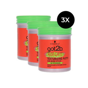 Got2b Made4Mess Texturizing Putty - 3 x 100 ml