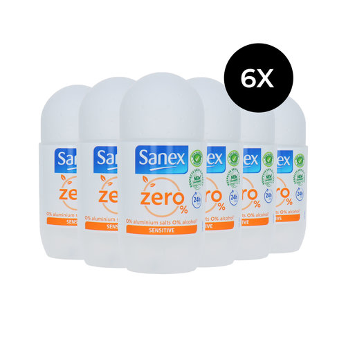 Sanex Zero % Sensitive - 6 x 50 ml