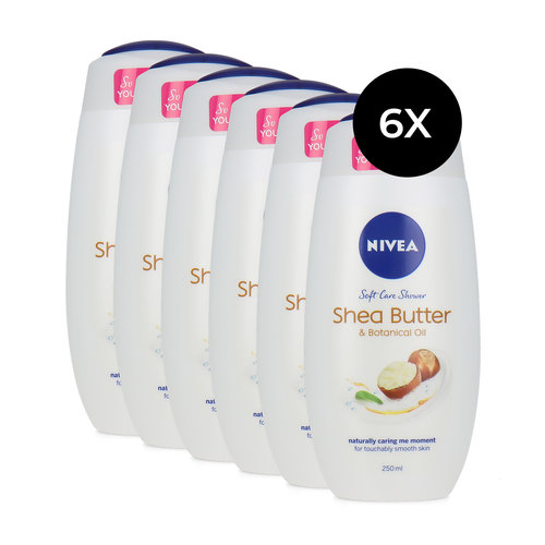 Nivea Soft Care Shower Gel Shea Butter - 250 ml (set van 6) Nivea Soft Care Shower Gel Shea Butter - 250 ml (set van 6)