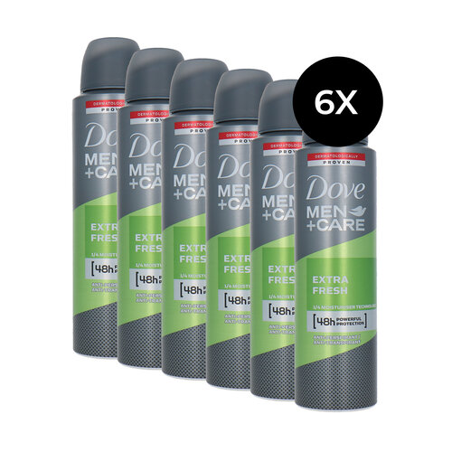 Dove Men + Care Extra Fresh Deodorant Spray - 150 ml (set van 6)