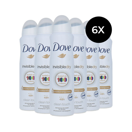 Dove Invisible Dry Deodorant Spray - 150 ml (set van 6)