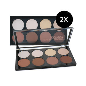 Set of 2 Iconic Lights & Contour Pro Palette (licht beschadigd doosje)