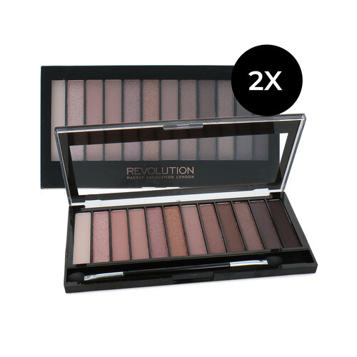 Makeup Revolution Set of 2 Redemption Eye Shadow Palette - Iconic 3 (licht beschadigd doosje)