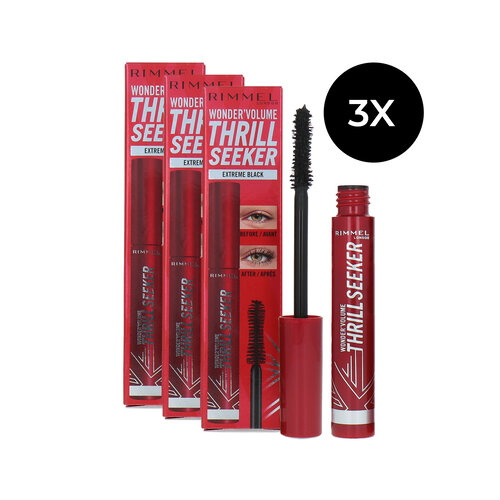 Rimmel Wonder'Volume Thrill Seeker Mascara - Extreme Black (set van 3)