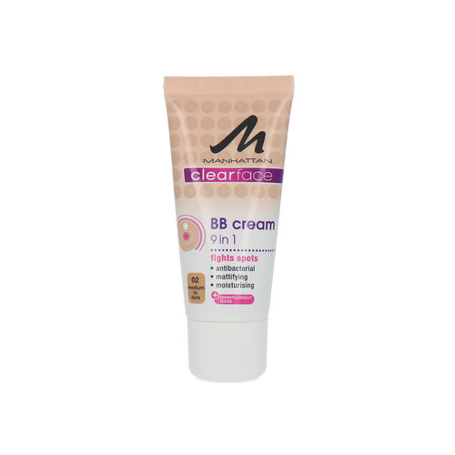 Manhattan Clearface 9in1 BB Cream - 02 Medium to Dark