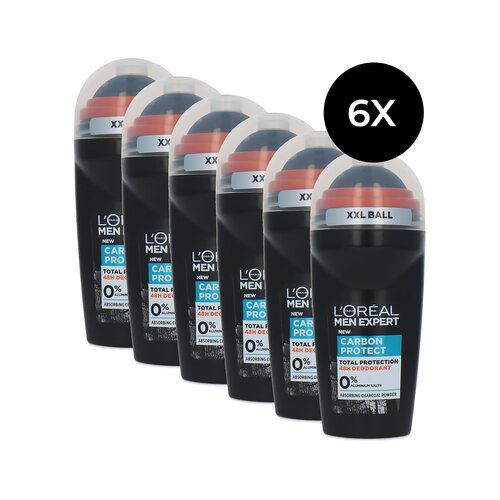 L'Oréal Men Expert Carbon Protect Deo Roller - 6 x 50 ml