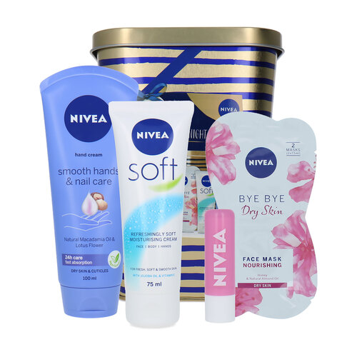 Nivea Pamper Night In Cadeauset - 15 ml/5.5 ml/75 ml/100 ml