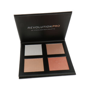 Makeup Revolution 4K Highlighter Palette - Rose Gold 4K Highlighter Palette - Rose Gold