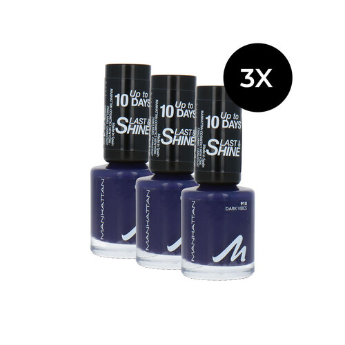 Manhattan Last & Shine Nagellak - 910 Dark Vibes (set van 3)