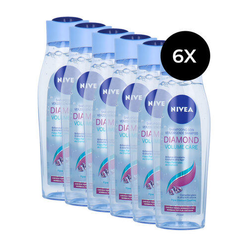 Nivea Diamond Volume Care Shampoo - 6 x 250 ml