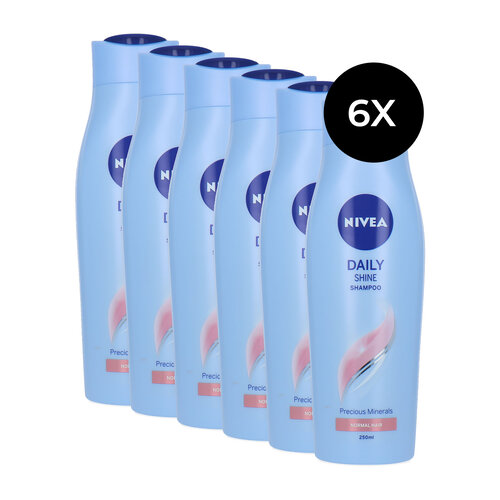 Nivea Daily Shine Shampoo - 6 x 250 ml