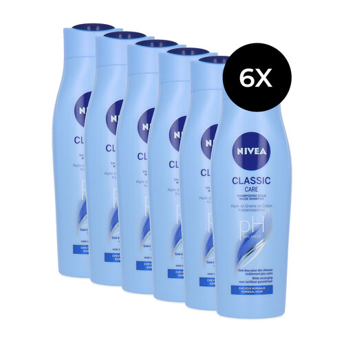 Nivea Classic Care Shampoo - 6 x 250 ml