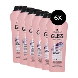 Gliss Kur Hair Repair Split Hair Miracle Shampoo - 6 x 370 ml