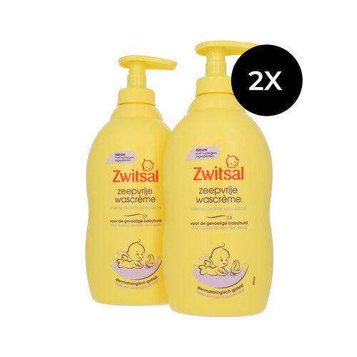 Zwitsal Zeepvrije Wascrème - 2 x 400 ml