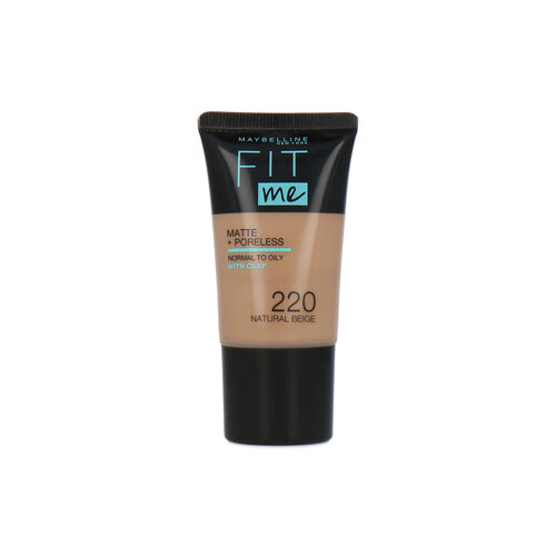 Maybelline Fit Me Matte + Poreless Foundation - 220 Natural Beige - 18 ml