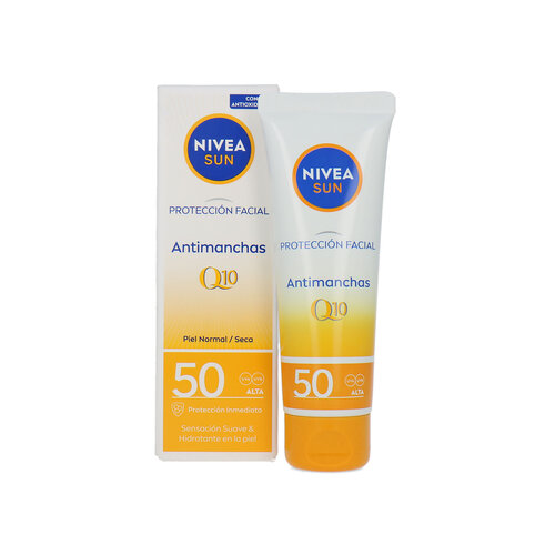 Nivea Sun Q10 Anti Spots Facial Protection Cream SPF50 - 50 ml (voor normale tot droge huid)