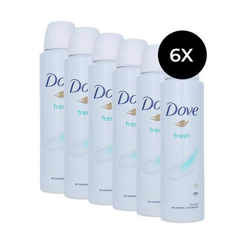 Dove Fresh Deodorant Spray - 6 x 150 ml