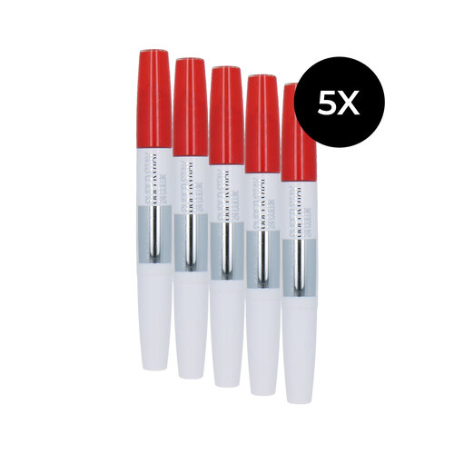 Maybelline 5 x SuperStay 24H Liquid Lipstick - 483 Non Stop Orange (zonder balm)