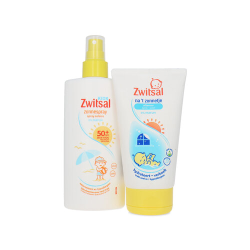 Zwitsal Voor en Na 't zonnetje 0% parfum - Zonnespray 200 ml + Aftersun 150 ml