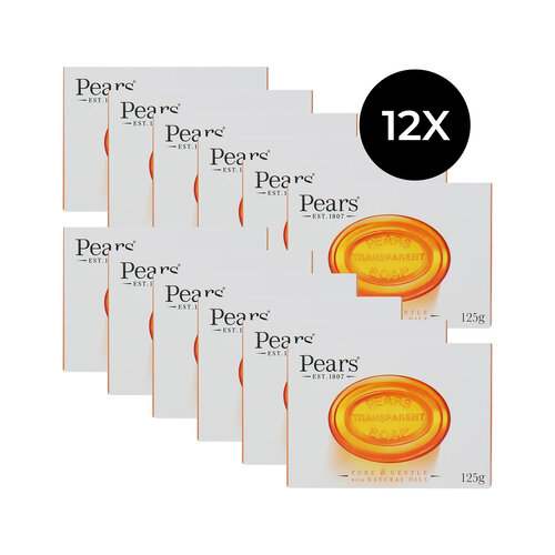 Pears Transparent Soap - 12 x 125 g