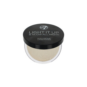 W7 Light It Up & Glow All Night Duo Chrome Loose Powder - Open 24/7 Light It Up & Glow All Night Duo Chrome Loose Powder - Open 24/7