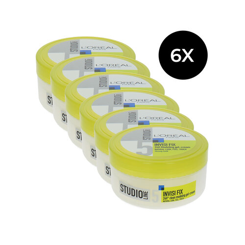 L'Oréal Studio Line Invisi Fix 24H Modeling Gel-Cream - 6 x 150 ml