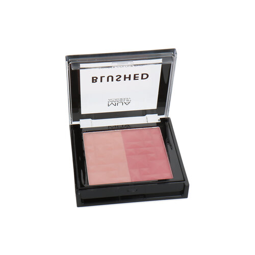 MUA Blushed Colour Duo Poeder Blush - Peachy