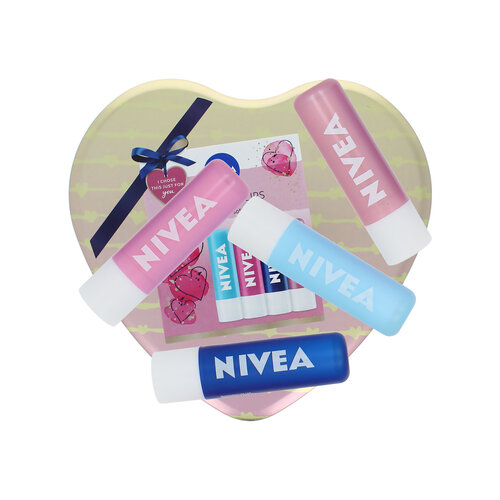 Nivea Luxurious Lips Lipbalm Cadeauset - 22 ml