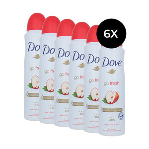 Go Fresh Deodorant Spray Apple and White Tea - 6 x 150 ml