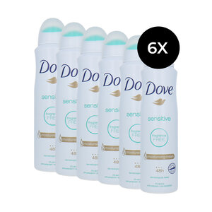 Sensitive Deodorant Spray - 6 x 150 ml