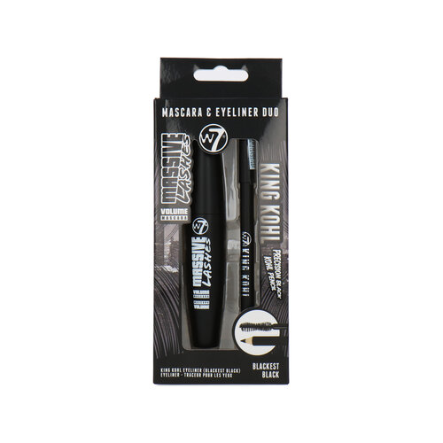 W7 Mascara & Eyeliner Duo - Massive Lashes & King Kohl