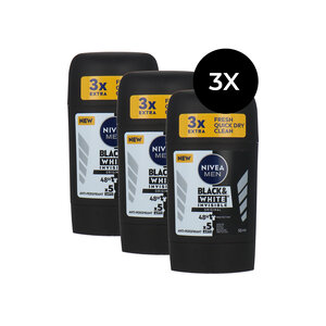 Black & White Invisible Original Deo Stick - 3 x 50 ml